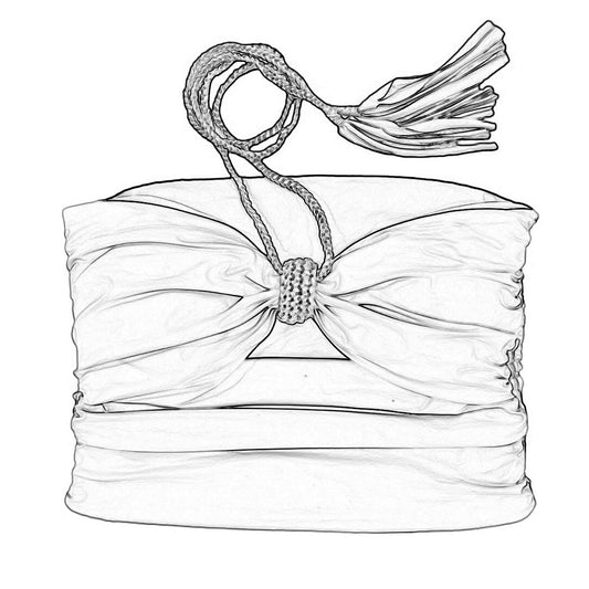 REVERSIBLE CROCHETED BOW TIE TOP • custom colors