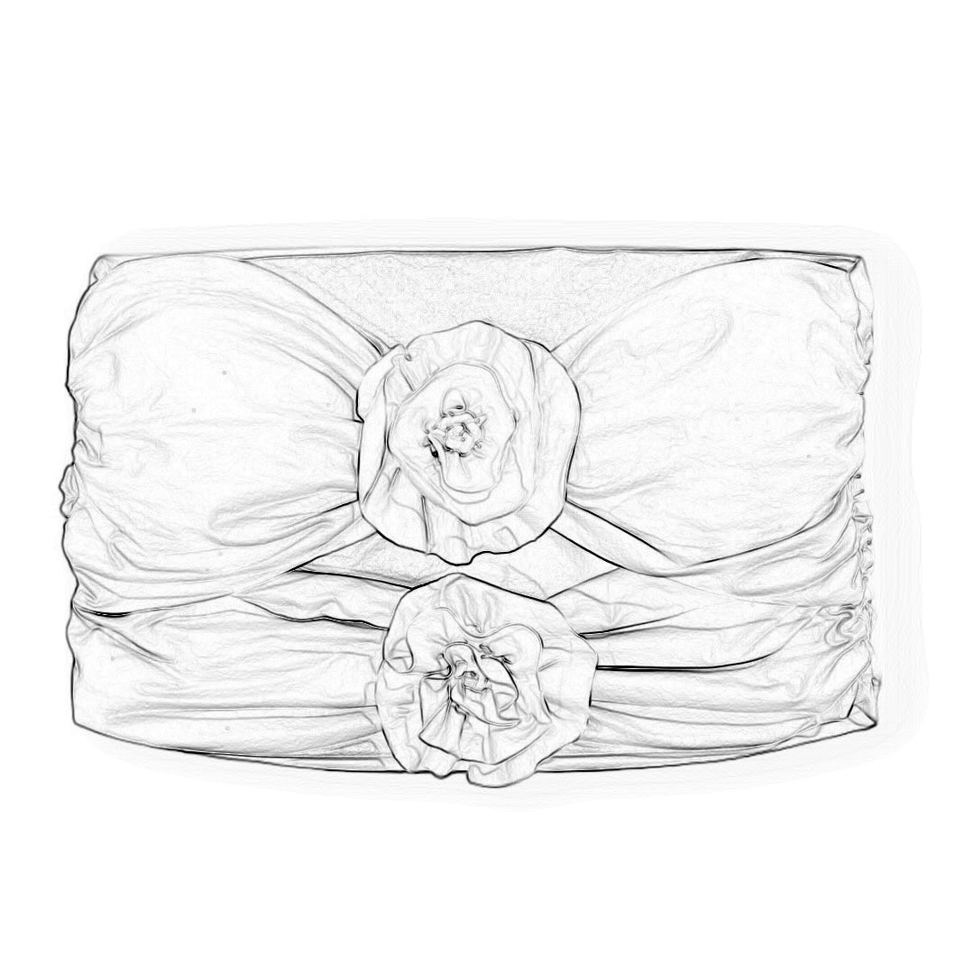 REVERSIBLE CROCHETED DOUBLE ROSE TUBE TOP • custom colors