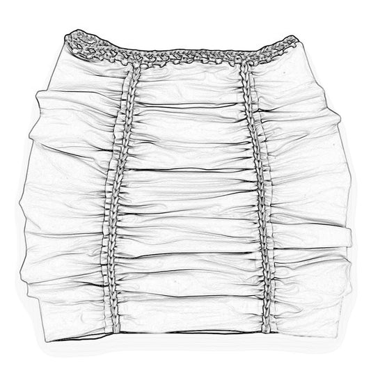 REVERSIBLE MINI PENCIL SKIRT • custom colors